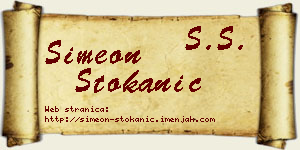 Simeon Stokanić vizit kartica